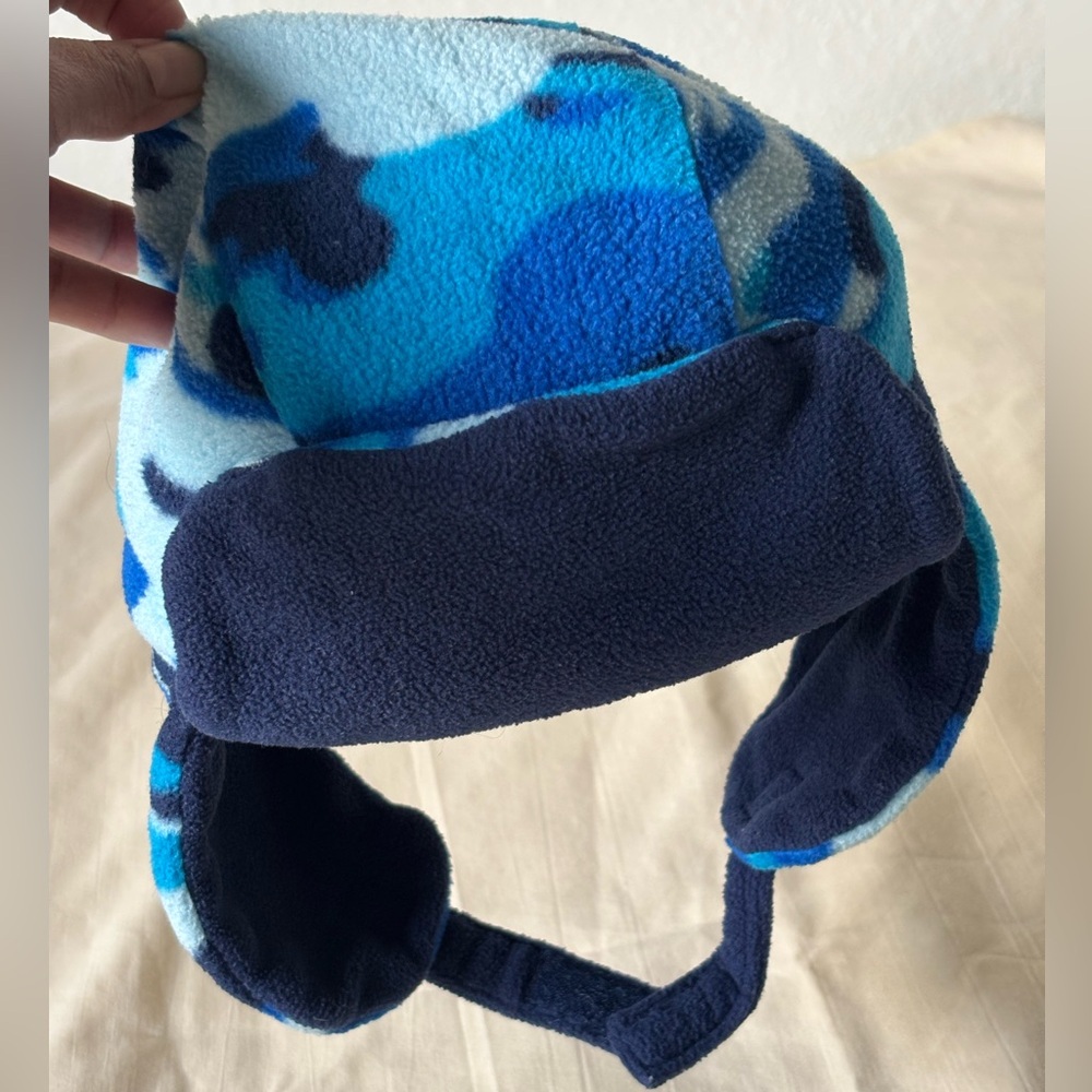 Crazy 8 Navy/Blue Fleece Cap Hat size 2T - 3T winter hat